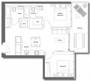 Upper House Suite 01 Floorplan 1